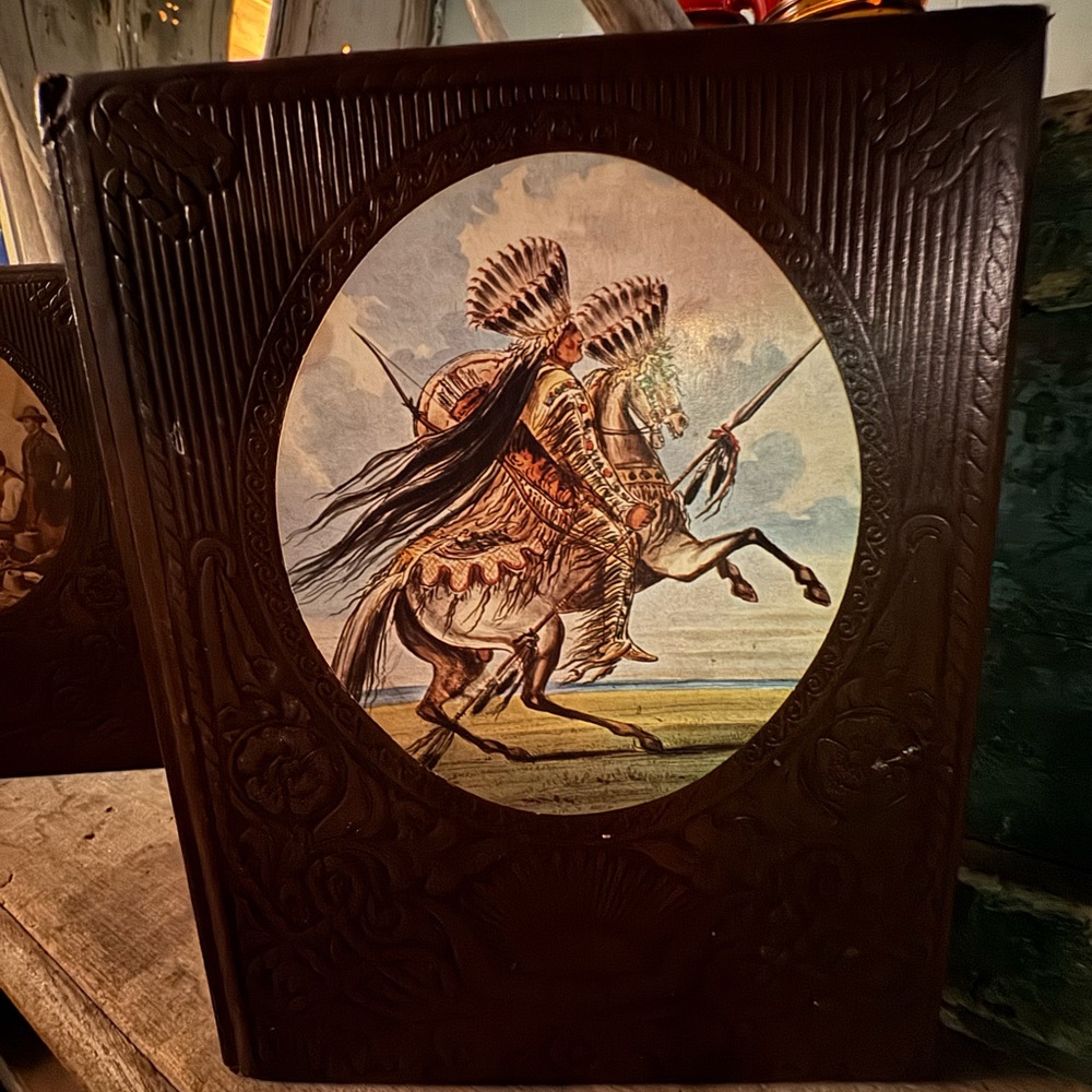 Vintage Book with Native American Imagery - The Old West